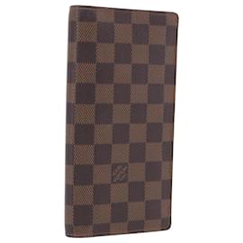LOUIS VUITTON Damier Ebene Brazza Portefeuille Bifold Wallet N60017 Auth 180970A