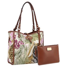 Borsa Tote Reversibile Salvatore Ferragamo Gancini Nylon Beige Gold Auth 195514A