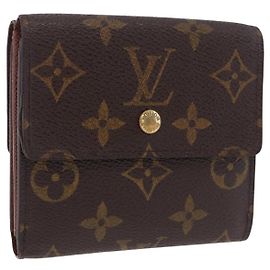 LOUIS VUITTON Monogram Porte Monnaie Billet Cartes Crédit M61652 Auth 194470A