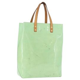 Borsa a mano LOUIS VUITTON Monogram Vernis Reade MM Peppermint M91305 LV Auth 195051