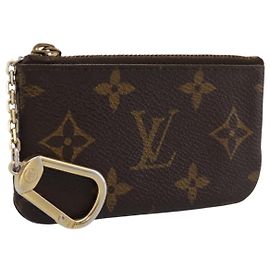 LOUIS VUITTON Monogram Pochette Cles Coin Purse M60033 LV Auth 180958