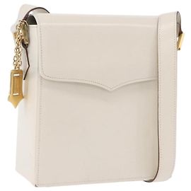 Borsa a tracolla SAINT LAURENT in pelle Ivory Gold Auth ka5691A