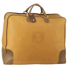 Borsa Boston LOEWE in pelle beige oro autentica bs36360