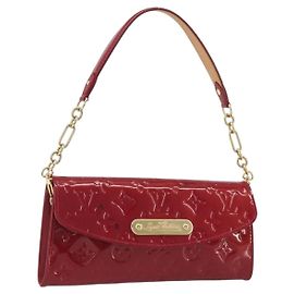 LOUIS VUITTON Monogram Vernis Sunset Bluebird Pomme D'amour M93543 Auth 195089