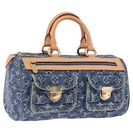 LOUIS VUITTON Monogram Denim Neo Speedy Hand Bag Blue M95019 LV Auth 195233SAV