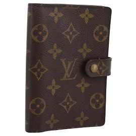 LOUIS VUITTON Monogram Agenda PM Day Planner Cover R20005 LV Auth 180954