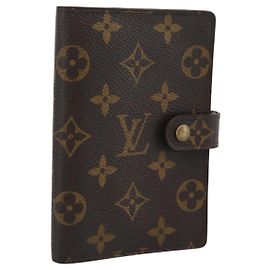 LOUIS VUITTON Monogram Agenda PM Day Planner Cover R20005 LV Auth bs36705