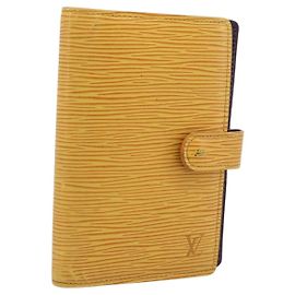 LOUIS VUITTON Epi Agenda PM Day Planner Cover Yellow R20059 LV Auth 193758