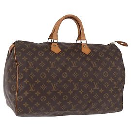 LOUIS VUITTON Monogram Speedy 40 Hand Bag M41522 LV Auth 194916V