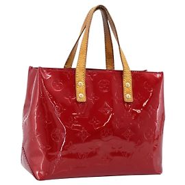 Bolso LOUIS VUITTON Monogram Vernis Reade PM Pomme D'amour M91990 LV Auth BA14837