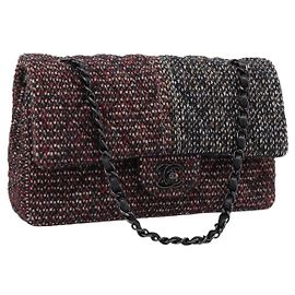 Bolso de hombro CHANEL Chain Matelasse25 en Tweed Multicolor CC Auth 195503SAM