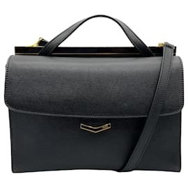 Borsa a tracolla Demi Jour in pelle Saffiano nera Fendi