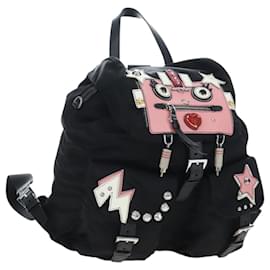 Zaino PRADA robot Nylon Black Silver Auth 195301V