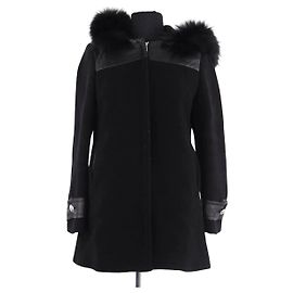 Claudie Pierlot Pelzmantel schwarz