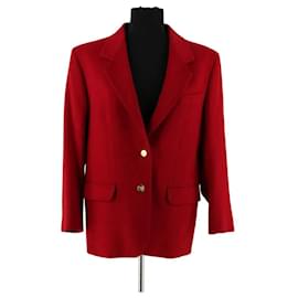 Blazer Burberry de lana rojo