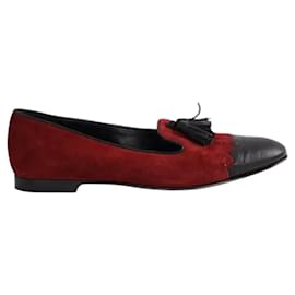 Longchamp Bailarinas de ante burdeos