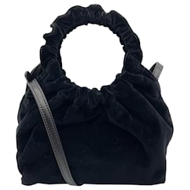 The Row Borsa Circle in velluto nero