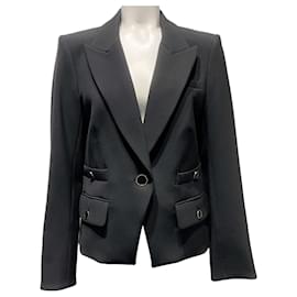 Veronica Beard Black Roya Dickey Jacke