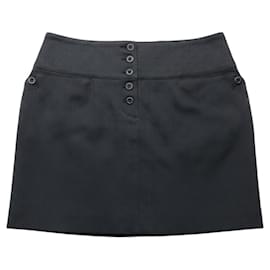 Minifalda Chloe Vintage de jacquard Black Noir con espalda de encaje - Chloé