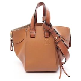 Borsa a mano Loewe Hammock in pelle marrone