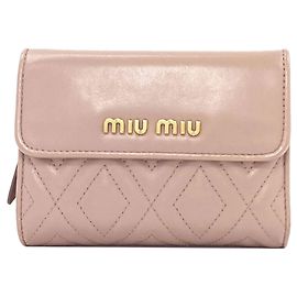 Miu Miu Logo Bi-fold Ledergeldbörse