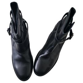 Autre Marque Officine Générale Botines Carla de cuero negro