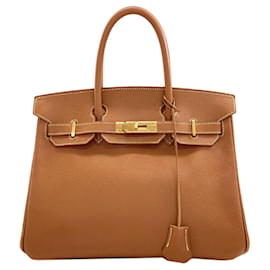 Borsa Hermes Birkin 30 in pelle Epsom Gold - Hermès