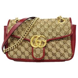 Borsa a Tracolla Gucci GG Canvas Marmont 443497