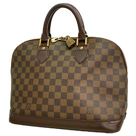 Borsa a mano Louis Vuitton Damier Alma N51131 Ebene