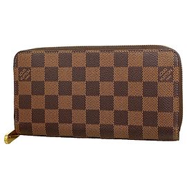 Louis Vuitton Damier Zippy Wallet N41661 in Ebene