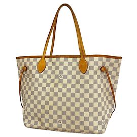 Louis Vuitton Damier Azur Neverfull MM Tote Bag