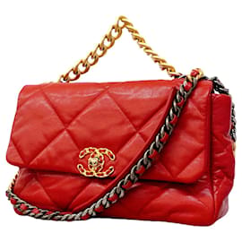 Borsa a mano Chanel in pelle rossa