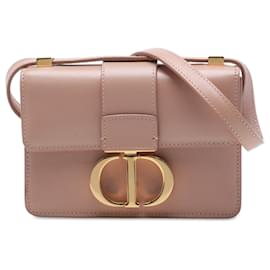 Bolso bandolera con solapa 30 Montaigne Dior de piel marrón