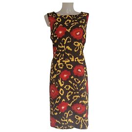 Ärmelloses Etuikleid mit Blumenprint von Oscar de la Renta