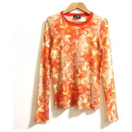 Autre Marque Top de Power Net con estampado floral CIVIDINI