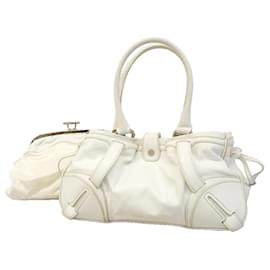 Borsa a mano Celine in pelle bianca - Céline