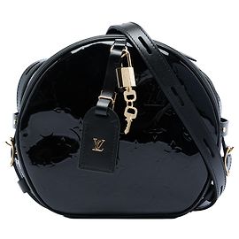 Louis Vuitton Black Monogram Vernis Boite Chapeau Souple MM