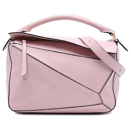 Borsa Puzzle LOEWE Medium in pelle di vitello rosa