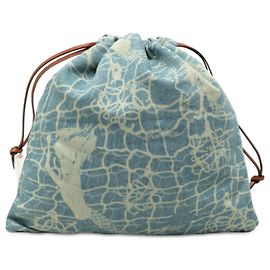 Borsa a coulisse in denim Mermaid Paulas Ibiza blu LOEWE