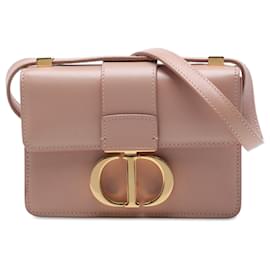 Dior 30 Montaigne Flap aus braunem Leder