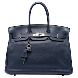 Hermès Blue Togo Birkin Retourne 35