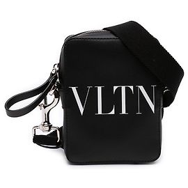 Valentino Borsa crossbody VLTN piccola in pelle nera