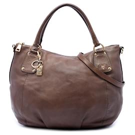 Tote Prada Medium Cervo Shine Marrone