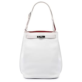 Hermès White Clemence So Kelly 26