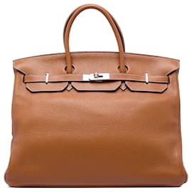 Hermès Brown Clemence Birkin Retourne 40