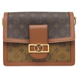 Louis Vuitton Brown Monogram Reverse Dauphine MM