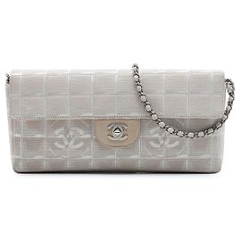 Chanel Beige New Travel Line Nylon East West Flap