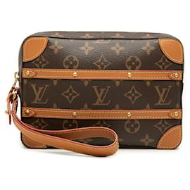 Pouch Soft Trunk Monogram Marrone Louis Vuitton