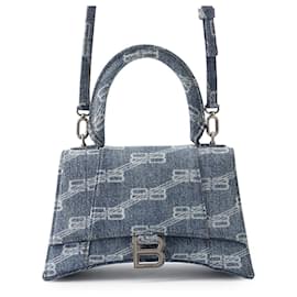 Borsa a mano Balenciaga Hourglass BB Monogram Small