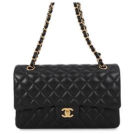 Borsa a tracolla con catena Chanel Matelasse in pelle d'agnello